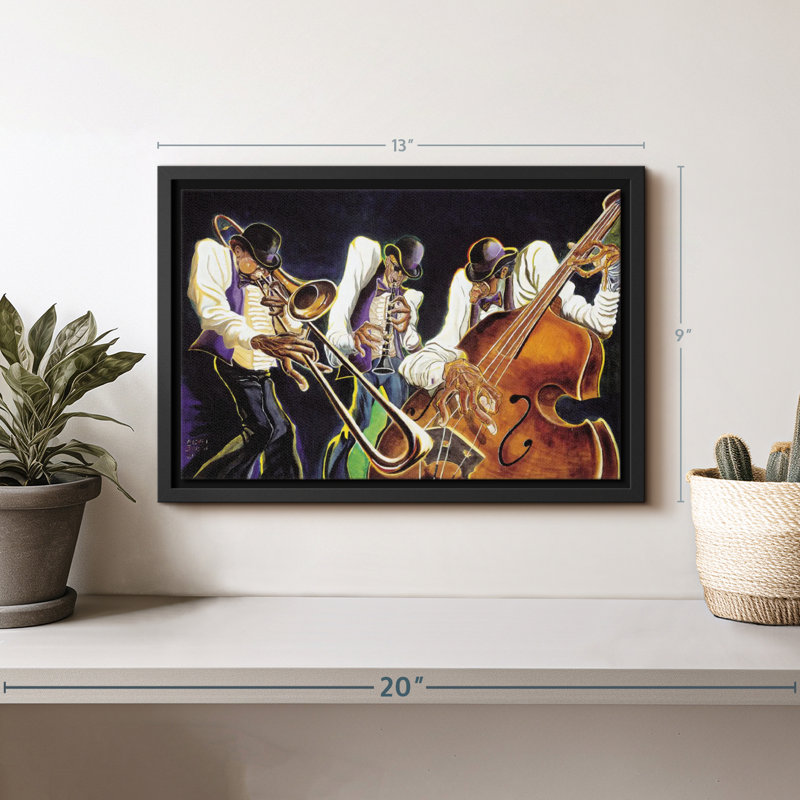 Jamming I Canvas Print, 9" H x 13" W