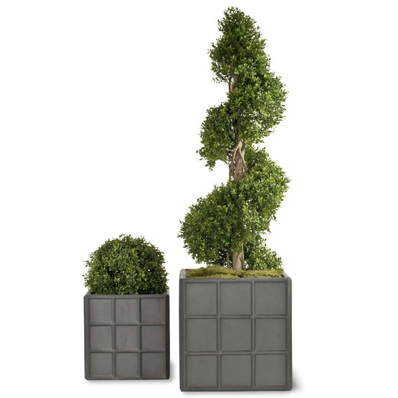 Handmade Pot Planter, Faux Lead, 70 cm H x 75 cm W x 75 cm D
