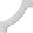 16 1/8"W x 16 1/8"H Caputo Egg & Dart Panel Moulding Corner