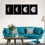 4 Piece No Frame Print on Canvas