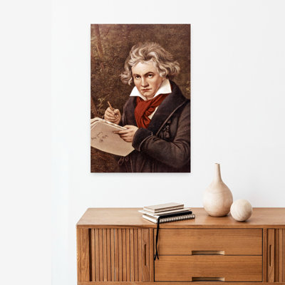 Ludwig Van Beethoven By J.K.Stieler In Berlin Classic Retro Vintage Portrait Wall Art