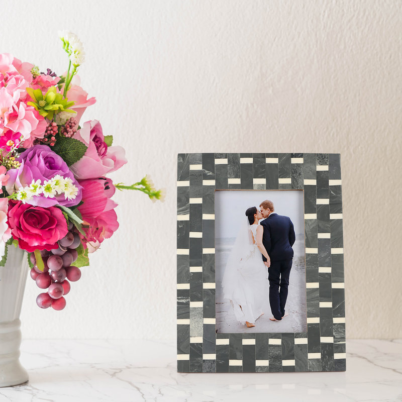 Gaener Grey Wood Picture Frame, 7.48" x 9.45"