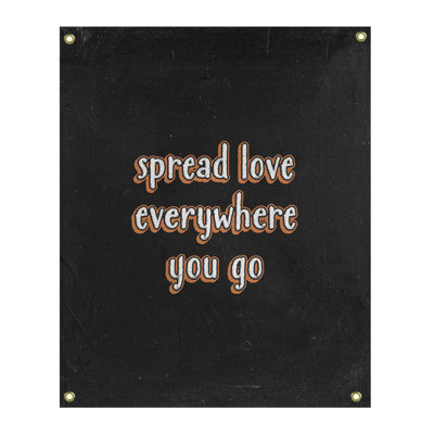 Tapisserie tableau noir en polyester spread quote