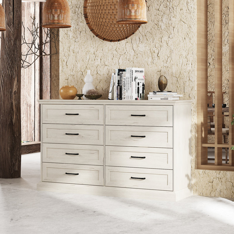 54.6'' W 8-Drawer Elegant Dresser & Chest