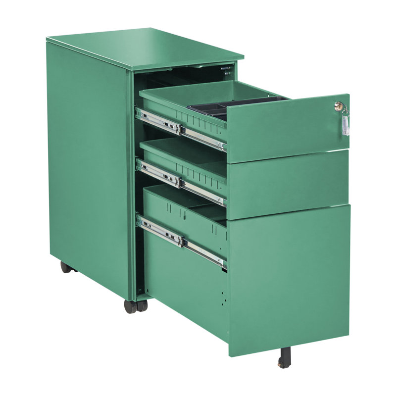 3 -Drawer Storage Cabinet, Green