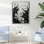 Minimalisme Stingray, peinture en noir et blanc - impressions d'art mural Stingray
