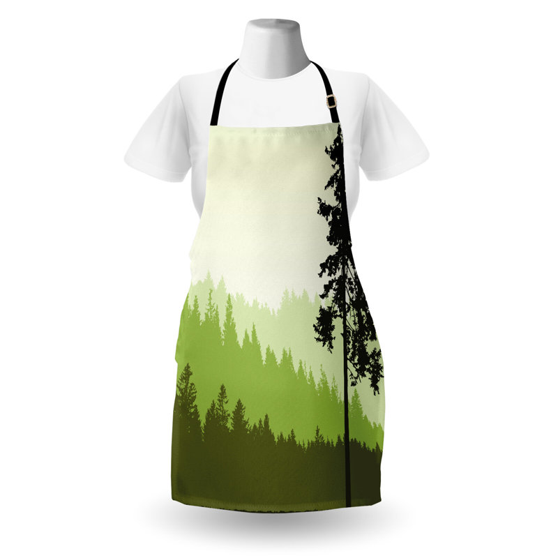 No Pattern Bib Apron