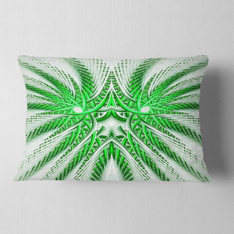 Coussin lombaire , Vert / blanc