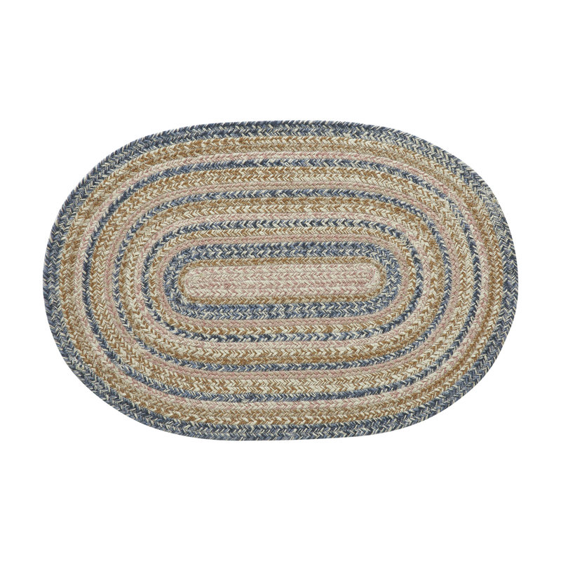 Geometric Indoor Rug, Oval 1'8" x 2'6"