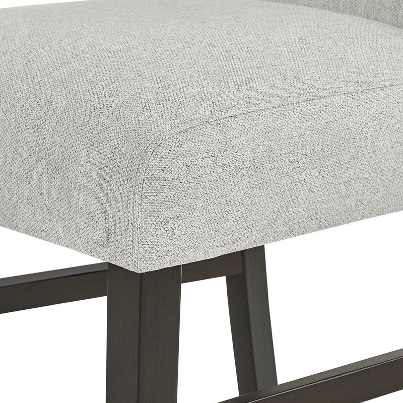 Table de salle à manger 5 pièces à hauteur de comptoir avec 4 chaises rembourrées Roundhill Furniture Cavira