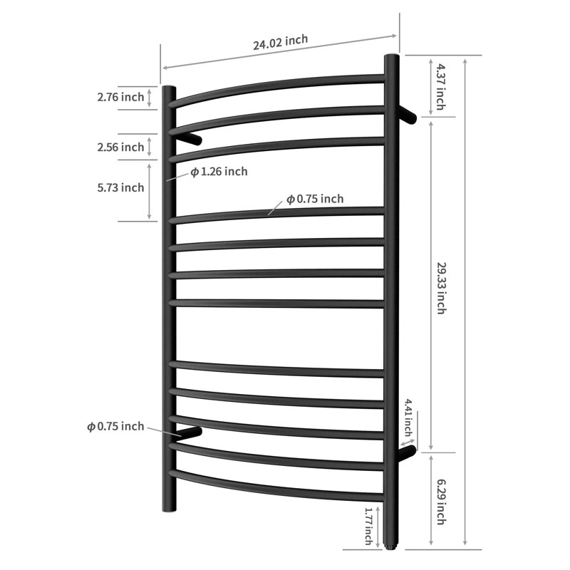 Curved Towel Rail Towel Warmer