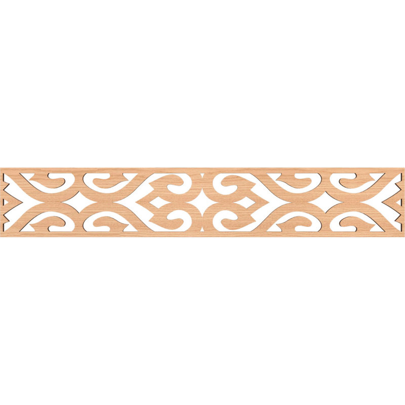 Moulure de chantournage Keene, Noyer blanc, H 8 po x l 46,625 po x P 0,375 po