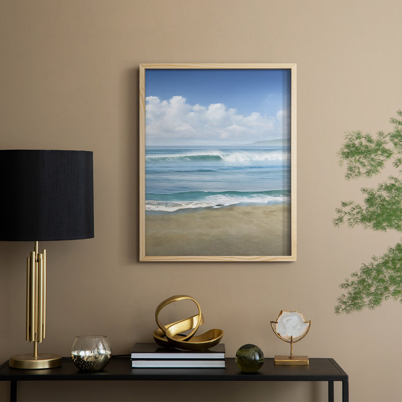 Timeless Waves, reproduction encadrée - bois massif, H 11 po x l 9 po