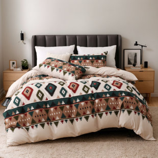 Dailynap Bohemian-style Plaid Bedding Set