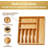 Large Bamboo Kitchen Drawer Organizer – 19"x19"