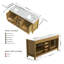 Ensemble de meuble-lavabo double 72 po avec portes et tiroirs à fermeture en douceur et plateau en pierre reconstituée 72 po-131175991