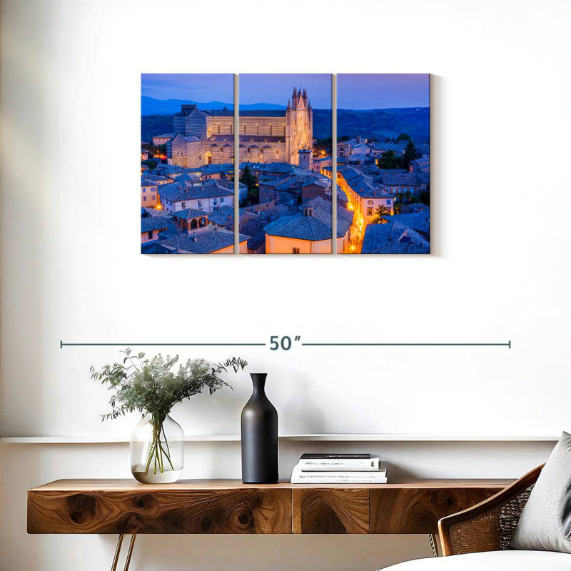 Orvieto Blue Hour, H 20 po x l 33 po
