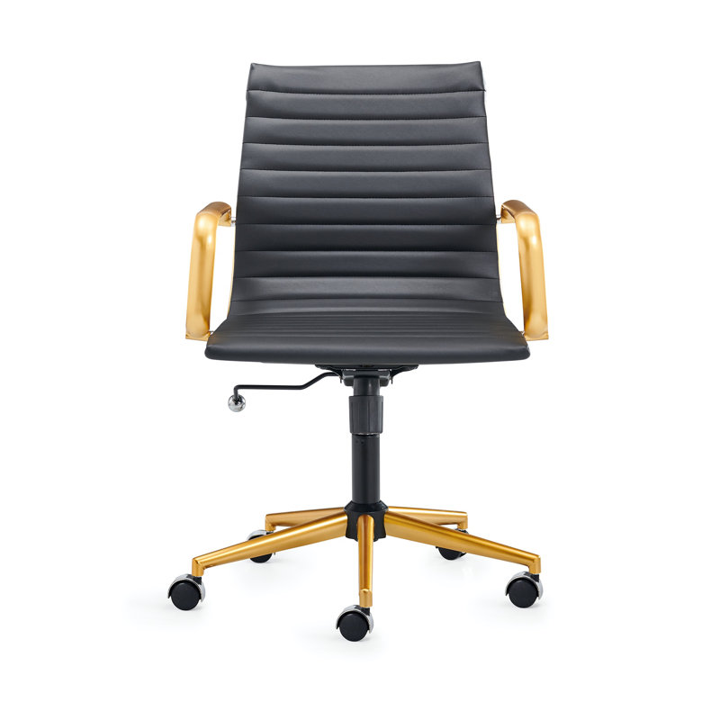 Rogalski Task Chair, Black, Gold