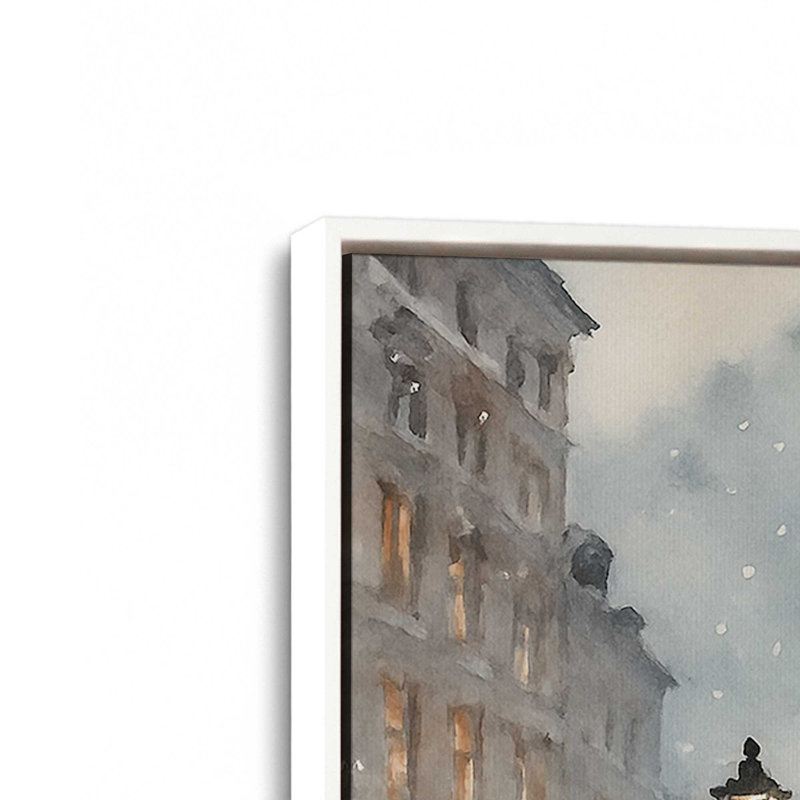 «Silent Night Square», ensemble de 2 impressions sur toile, H 9 po x l 26 po, Impression encadrée sans passe-partout