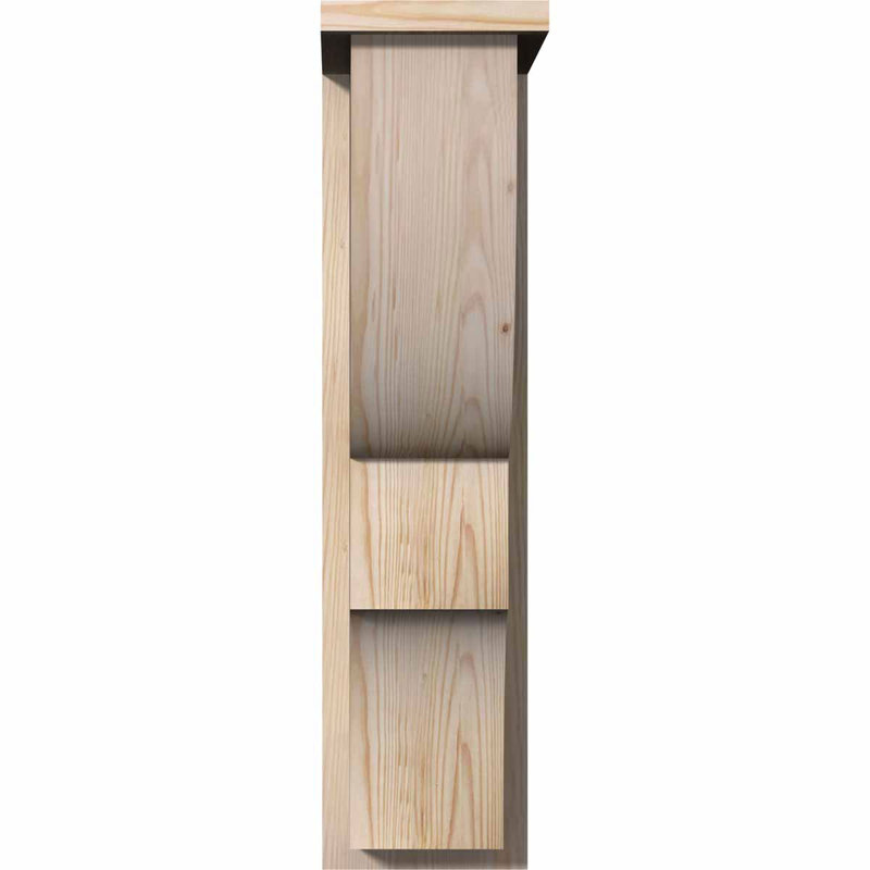 Corbeau Ridgewood avec contre-plaque, H 30 po x l 7,5 po x P 14 po, Sapin de Douglas, Lisse