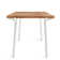 Branch Oak Solid Wood Top Metal Base Dining Table