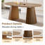 Table de salle à manger extensible ovale avec pieds à lattes (39,37 po à 70,87 po)