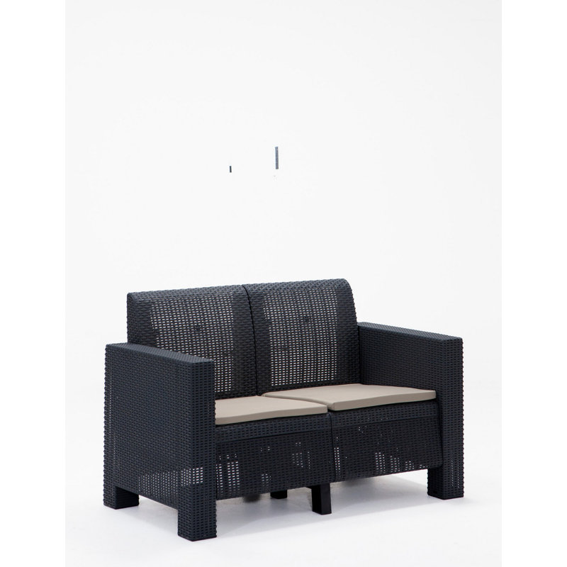 Cardamom Outdoor Table Set, Black, Black