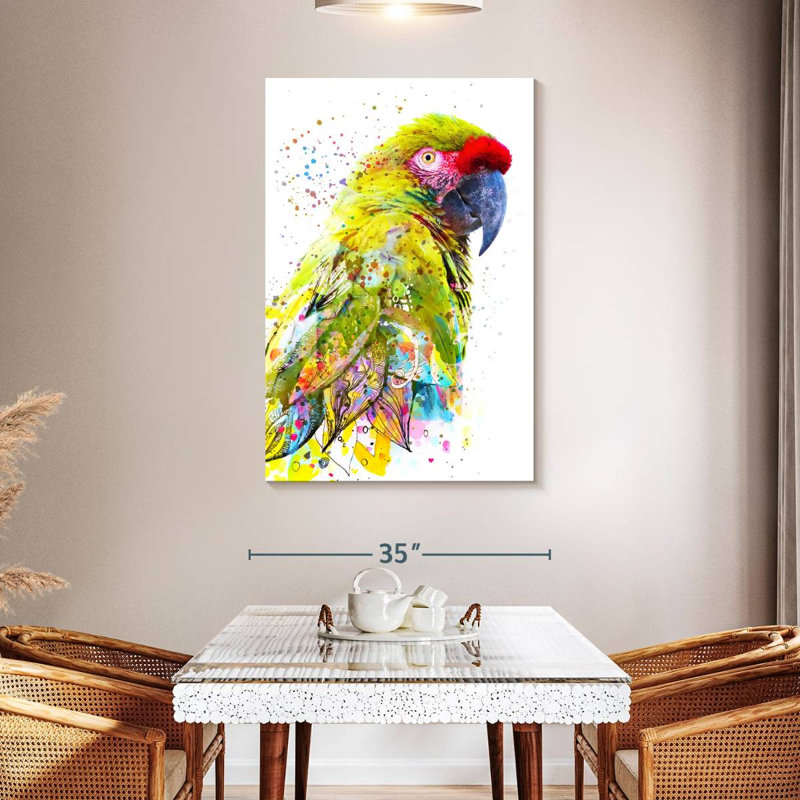 Brampt superbe oiseau de safari, H 48 po x l 32 po
