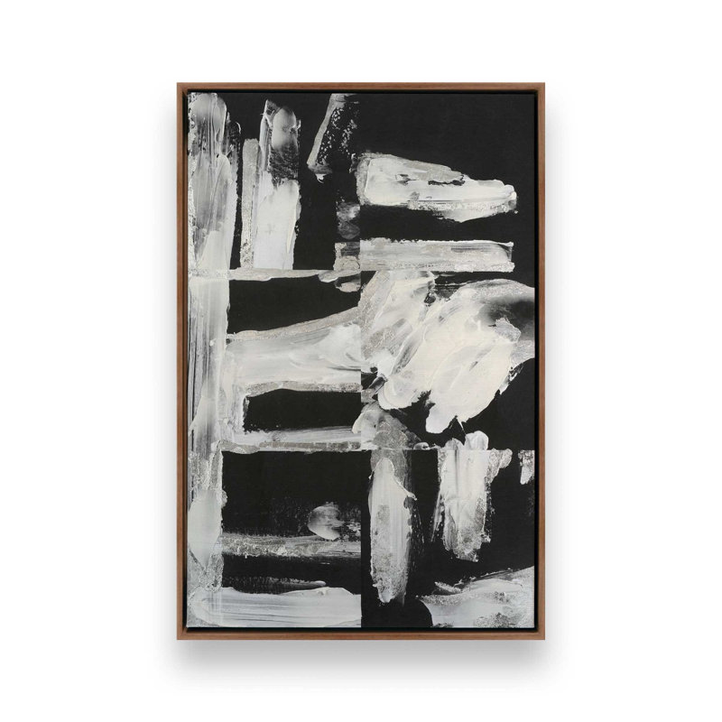 «Structural Dissonance I» par Melissa Wang, reproduction d'art sur toile, Brun, H 18 po x l 12 po