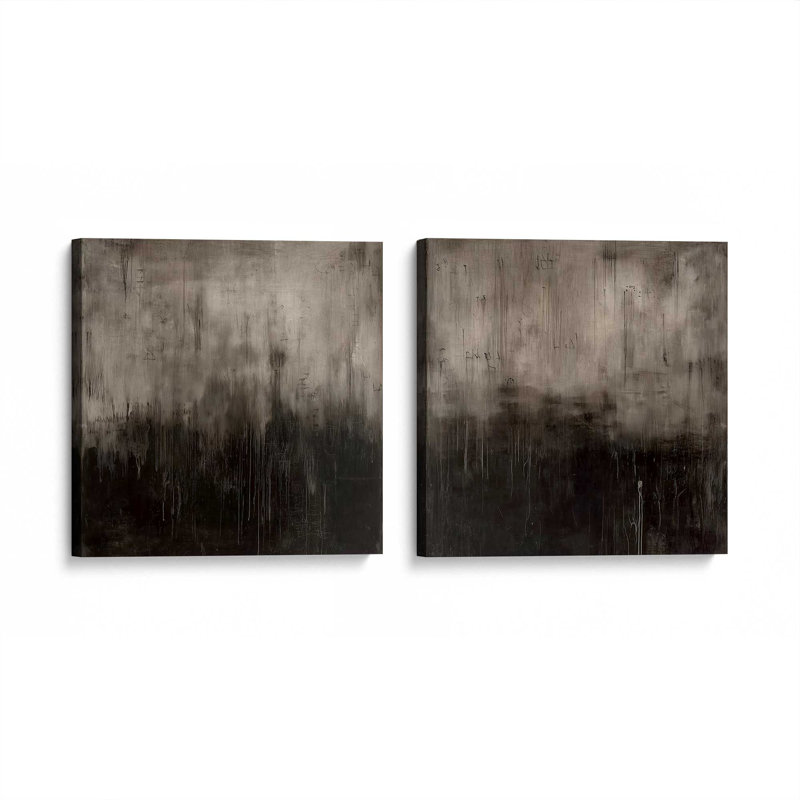Echoes of Shadow v2, ensemble de 2 impressions, 12" x 12", Wrapped Canvas