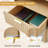  1 - Drawer Nightstand With Charging Station, Modern End Table With Open Compartment (Set Of 2)-1560005364