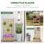 Lit de jardin surélevé en bois avec tablette à fleurs - jardinière pour jardinage de fleurs