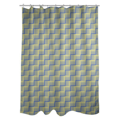 Rideau de douche simple basketweave rayures classic