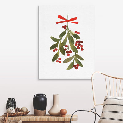 «Mistletoe Bow II» par Emma Caroline - reproduction d'art sur toile