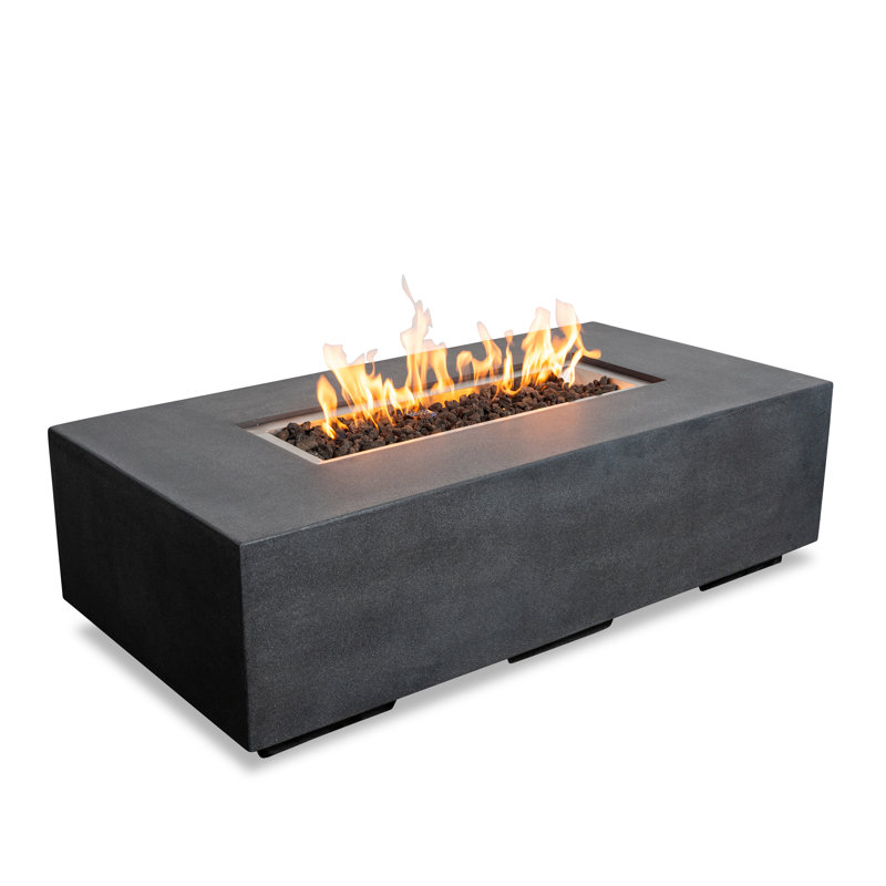Foyer rectangulaire au gaz naturel, Gris foncé