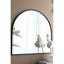 Miroir de salle de bain arqué en métal 33 po x 31 po, aussi pour la chambre à coucher, le vestibule, que pour la salle de bain-374887566