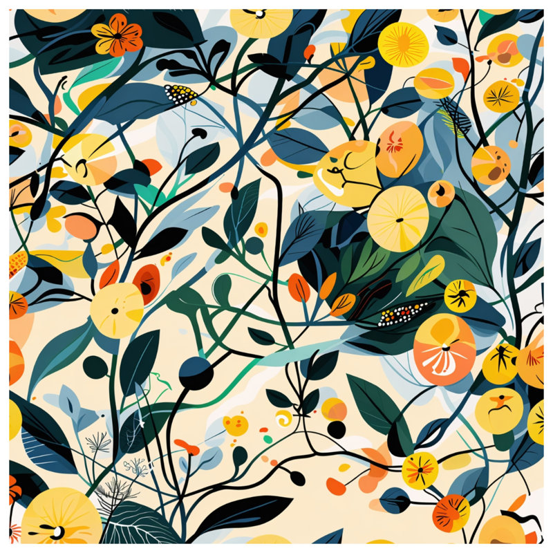 Coussin Floral, 20 x 20 inches