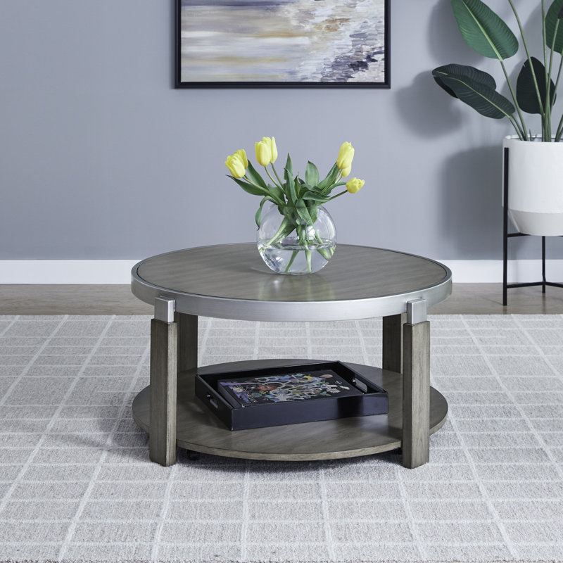 Colyt Cocktail Table w/ Open Bottom Shelf