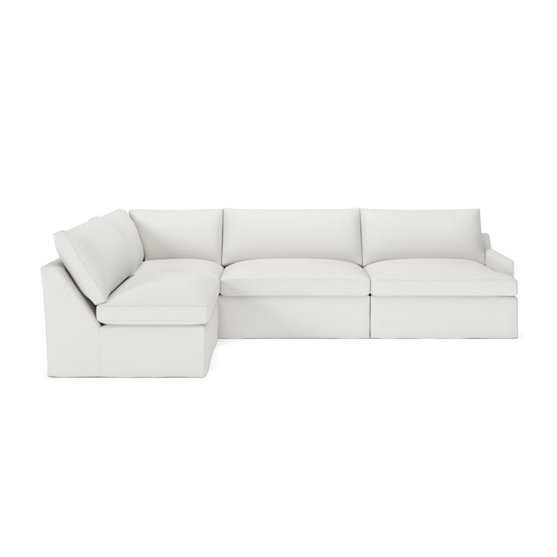 Canapé modulaire 4 pièces Wrenley, Beige Macarena, Orienté à gauche (vu de face)