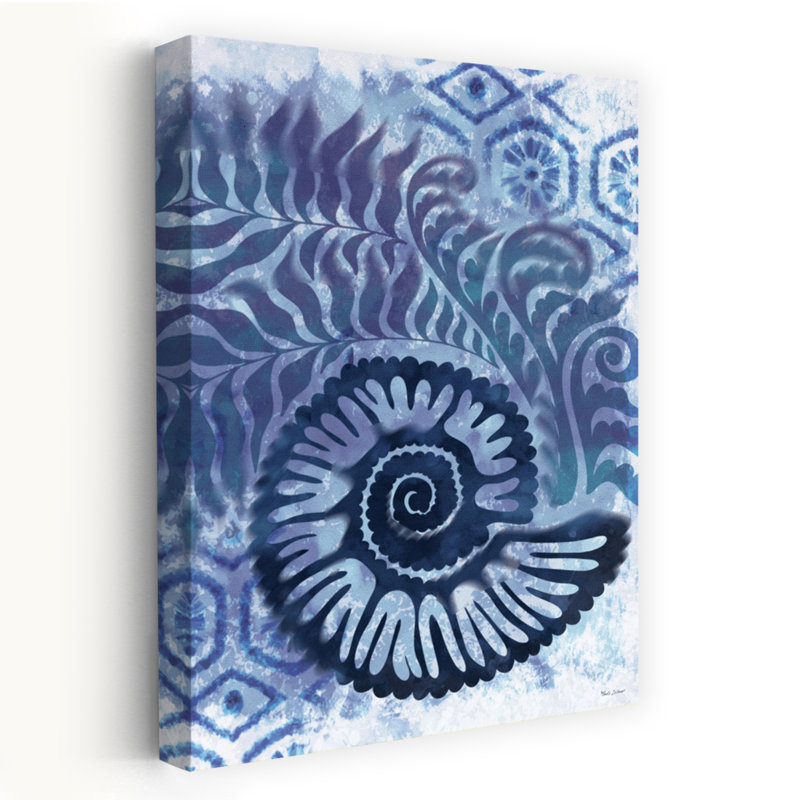 Coquillage côtier - art nautique en spirale aquatique, H 60 po x l 40 po