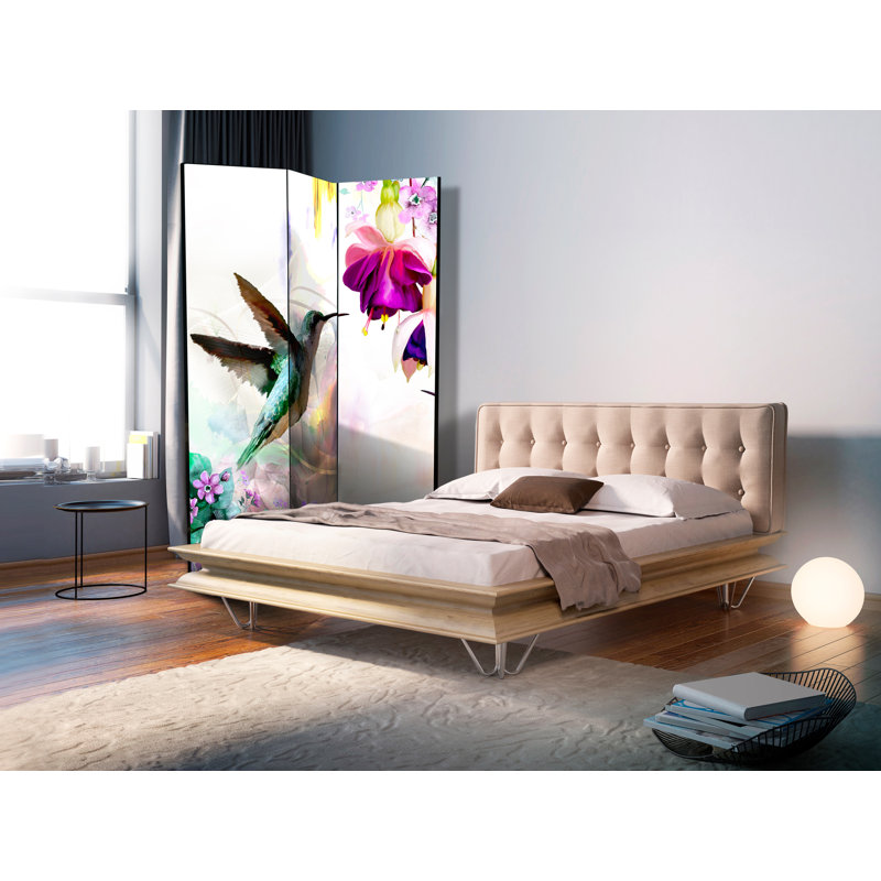 Vouno 172cm H Solid Wood Folding Room Divider, 3