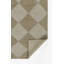 Winnie Wool Checkered Area Rug in Beige/Tan-742814132
