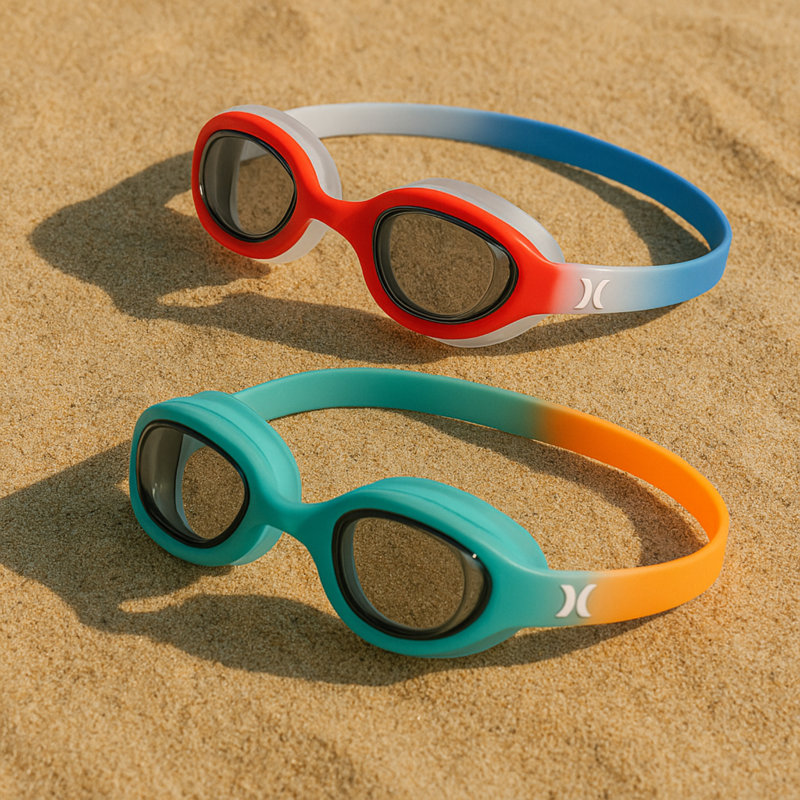 Ensemble de 2 lunettes de natation Hurley Youth Solari Orange & Bue Trp Blist