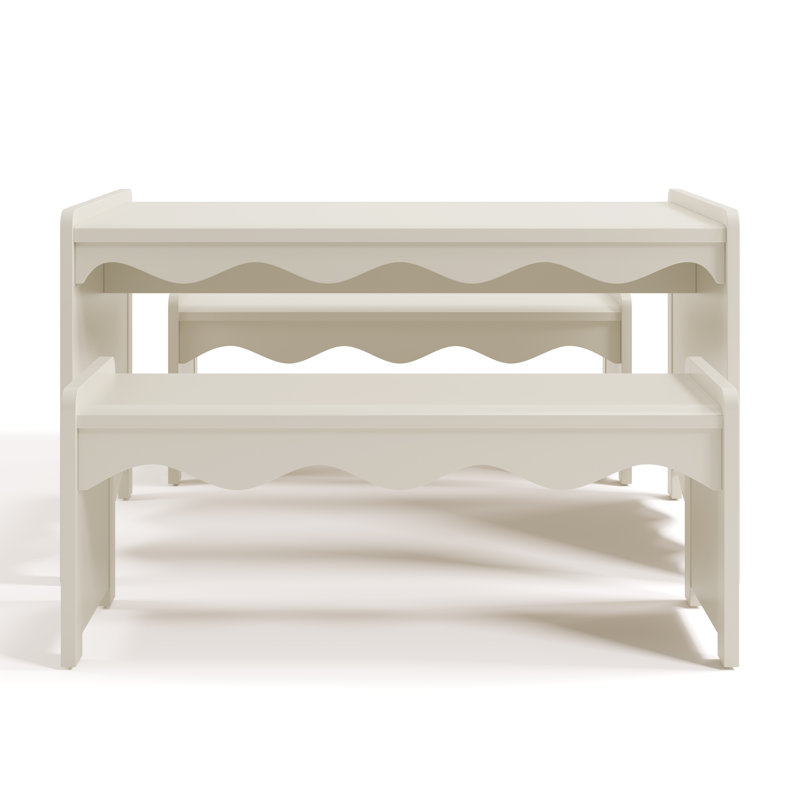 Ensemble de table et banc pour enfant Casablanca Deluxe Montessori Casablanca, Avoine givrée