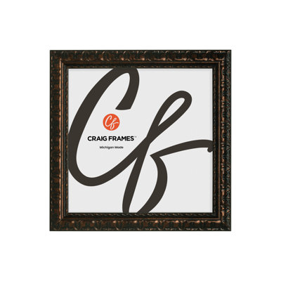 Cadre photo Craig Frames 50,8 x 50,8 cm (20 x 20 pouces), noir-bronze, style Bravado, moulure en MDF de 5,1 cm (2 pouces), finition peinte, vitre en plexiglas et système d'accrochage inclus.