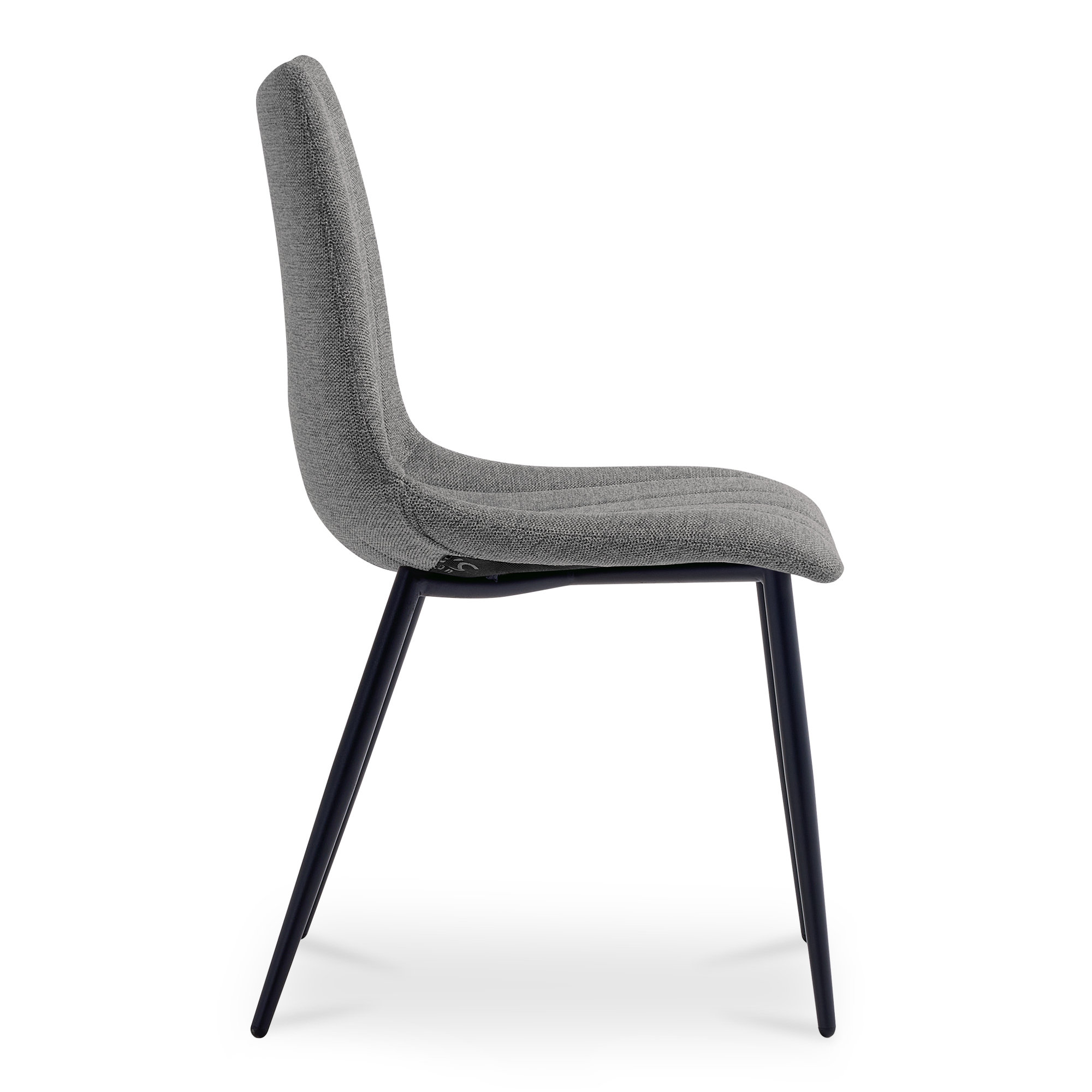 Finnigan Upholstered Side Chair, Gray
