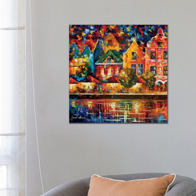 Amsterdam Of My Dreams by Leonid Afremov - Painting on Canvas