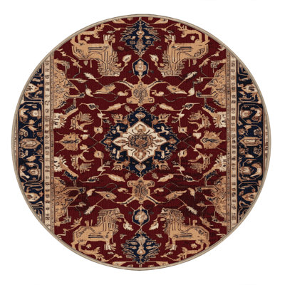 Machine Washable Persian Brown Area Rug