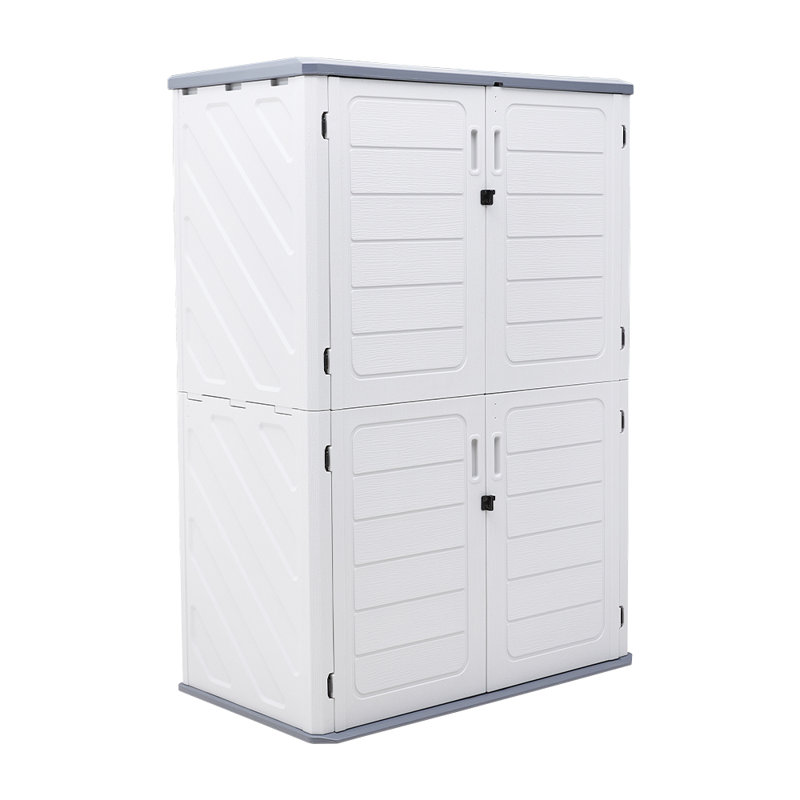 Outdoor White Storage Shed
