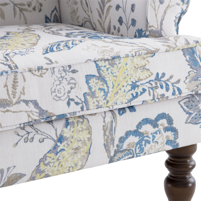 Upholstered Accent Chair, Blue